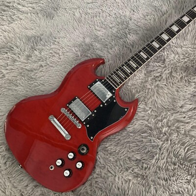 #ad Cherry Red SG Standard`61 Shaped Electric Guitar HH Pickups Chrome Hardware $249.00