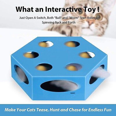 #ad Cat Toys for Indoor Cats Automated Cat Toy $34.12