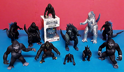 #ad Godzilla Vs King Kong Action Figure Lot Playmates Supercharged Toho KidRobot $39.95
