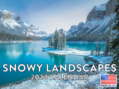 #ad Snowy Landscape 2024 Wall Calendar $14.98