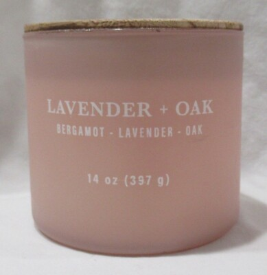 #ad Kirkland#x27;s 14 oz Jar 3 Wick Candle up to 40 hours LAVENDER OAK bergamot $31.56
