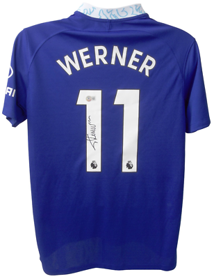#ad Timo Werner Signed 2022 Chelsea Home Soccer Jersey #11 Beckett COA $319.99