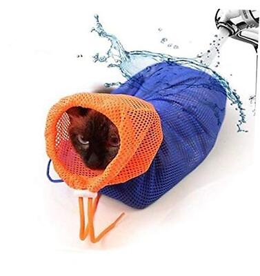 #ad Cat Grooming Bag Puppy Dog Cleaning Polyester Soft Mesh Scratch amp; Biting $19.58