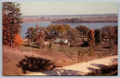 #ad Wapello Iowa Lake Odessa State Grounds Scenic Landscape Chrome Postcard $5.00