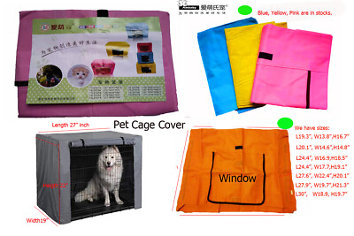 #ad Ambaby Dog Crate Covers Animal Pet Cage Kennel Cover Breathable Water Resistant $12.95