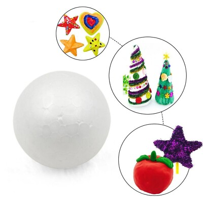 #ad Foam Ball Polystyrene Replacement Solid Universal Wedding Christmas White $7.62