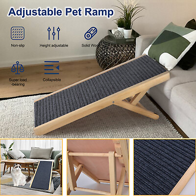 Portable Pet Ramp Ladder Dog Ramp for Small to Large Dog for Car Sofa Bed 100LBs $63.99