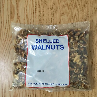 #ad New Shelled Walnuts USDA California Nuts Non GMO Omega 3 Heart Healthy Size 1lb $15.80