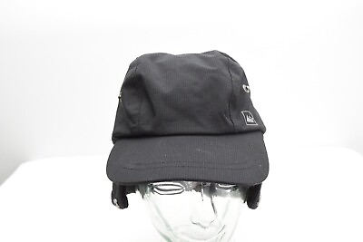 #ad REI Fleece Lined EarFlap Black Ski Winter Hat Primaloft L XL Ear Warmer $14.98