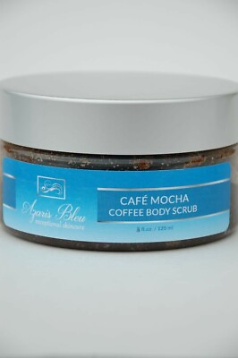#ad AZARIS BLEU CAFE MOCHA COFFEE BODY SCRUB ORGANIC NATURAL ANTI AGING SKINCARE $32.00