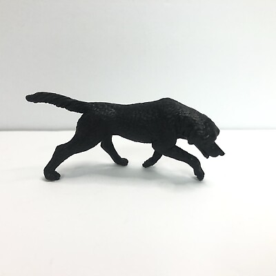#ad black labrador tracking hunting toy figure dog 2.5 inches plastic $9.99