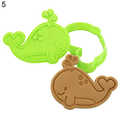 #ad 3D Cartoon Marine Animal Biscuit Mold Home Press Fondant Mould Cookie DIY Tool 7 $7.21
