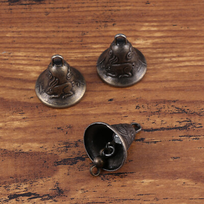 #ad mini bell Pack of 11 Vintage Bell Charms Dinner Bell $7.99