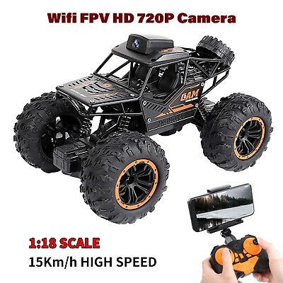 #ad 2.4G 1:18 4WD Wifi FPV HD 720P Camera RC Car Off Road High Speed Remote Control $34.99