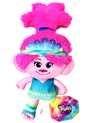 #ad Trolls Band Together Queen Poppy Large 14quot; Plush Dreamworks Stuffed Toy Doll NWT $26.07