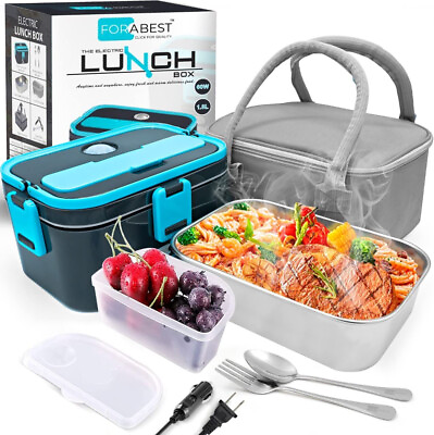 #ad 1.8L Electric Lunch Box Larger Upgraded 50W Leakproof 2 in 1 Portable Food Warm $99.99