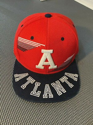 #ad ATLANTA A LOGO Red HAT Luxury Headwear Adjustable snapback $9.99