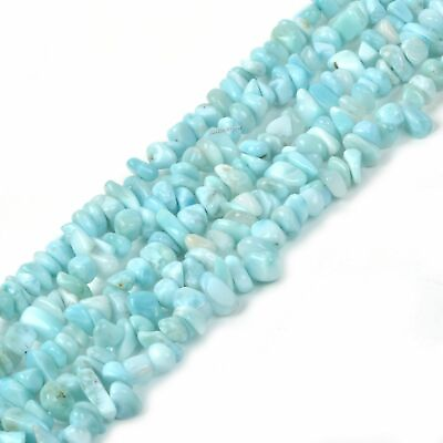 #ad 5 13mm Larimar Gemstone Beads Jewelry Making DIY Small Chips loose beads 15.5quot; $9.49
