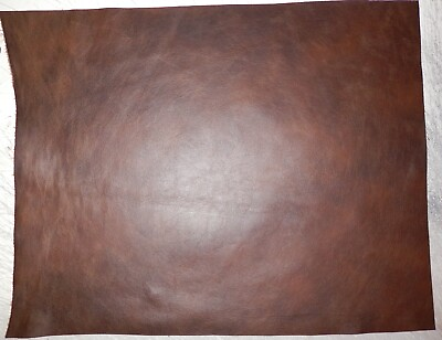 #ad CLEARANCE 14quot;x18quot; Brown Upholstery Cowhide Leather avg 0.8 thick #1404 $14.50