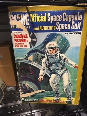 #ad Vintage GI Joe Action pilot space capsule w box and both inserts. Vintage 1966 $349.99