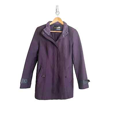 #ad Sam Edelman Women#x27;s Plum Purple Medium Length Zip Up Coat Size Medium $34.99