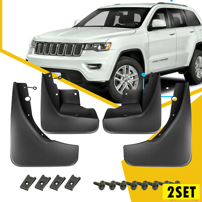 #ad 8x Fit Jeep 2011 2020 Grand Front Cherokee Guards Rear Splash Flares Accessories $75.99