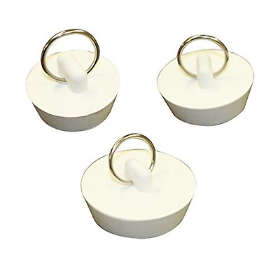 #ad Drain Stopper 3 pcs Rubber Sink Stopper Drain Plug with Pull Ring for Bathtub $8.19