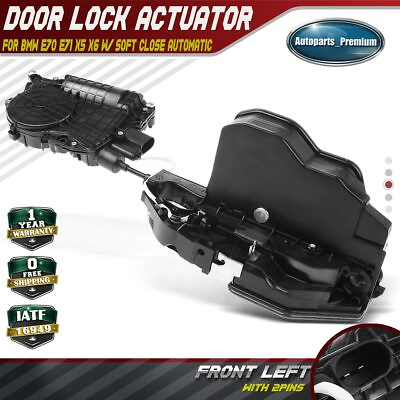 #ad Door Lock Actuator for BMW E70 E71 X5 X6 w Soft Close Automatic Front Left LH $94.98