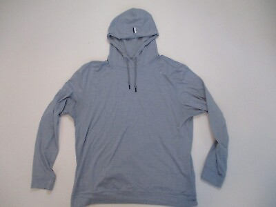 #ad Rhoback Hoodie Mens XL Sweatshirt Pullover Light Blue Long Sleeve Golf Sweater $89.95