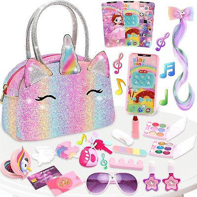 #ad Toys for 3 4 5 6 7 8 9 10 Year Old Girls Gift Makeup Kit for Girl $38.95