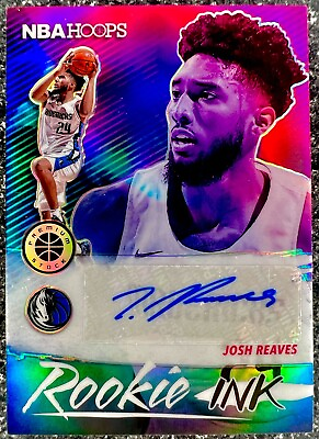 #ad Josh Reaves Auto RC 2019 20 NBA Hoops Rookie Ink Flash Prizm Auto Mavericks RC $4.99