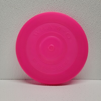 #ad Wham O Frisbee Vintage 1966 Flying Disc Hot Pink Play Catch Invent Games $12.90