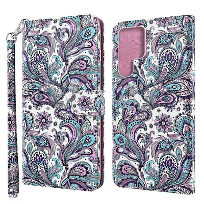 #ad Galaxy S22 Ultra Case 3D Full Stylish Advanced Wallet Case Credit Cards Slot ... $18.25