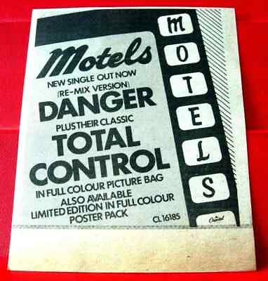 #ad The Motels Danger Total Control Vintage ORIG 1981 Press Magazine ADVERT 4.5quot;x 4quot; GBP 1.99