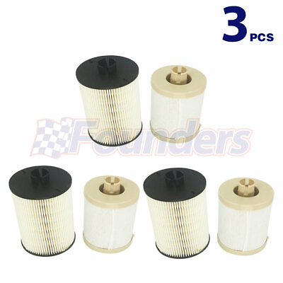 #ad 3pcs Fuel Filter For 2008 10 Ford F 250 350 Super Duty 6.4L Powerstroke Diesel $29.09
