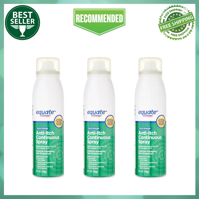 #ad Equate Extra Strength Anti Itch Continuous Spray 3Pack Topical Itch Relief Spray $19.99