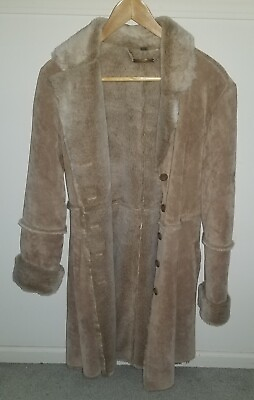 #ad Brandon Thomas Leather Fur Coat Women#x27;s Trench Amazing $31.00