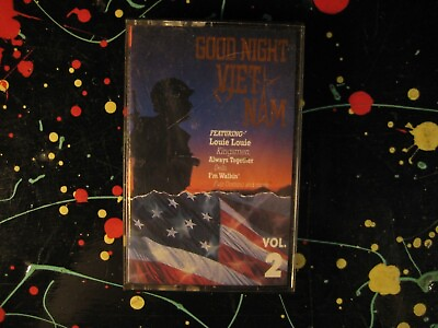 Good Night Viet Nam Volume 2 Red Dog 70s Music Cassette Tape $8.25