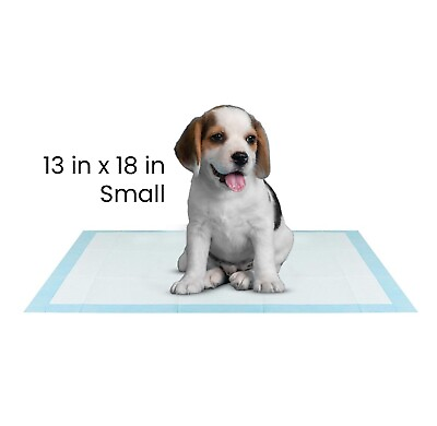 #ad 300 Pet Training Pads Ultra Absorbent Blue Unscented Potty Underpad Small 13x18quot; $33.99