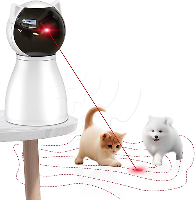 #ad Automatic Interactive Cat Toy Rechargeable Random Trajectory Motion Laser Toy $34.21