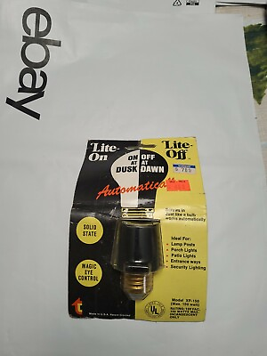 #ad Automatic lite on lite off Socket Dusk to Dawn Light Control Screw In Bulb $16.96