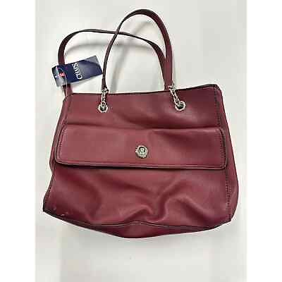 #ad Chaps handbag maroon new with tags $25.00