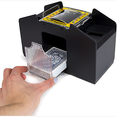 #ad Automatic Playing Cards Shuffler Mixer Games Poker Sorter Machine Dispenser V4T0 $23.95