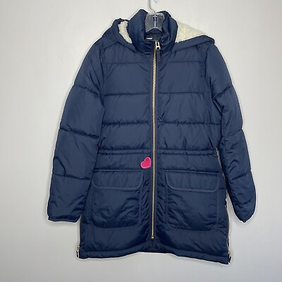 #ad J.CREW Coat Womens XS Navy Blue Vail Puffer NEW Hooded BC798 *Read* $39.99