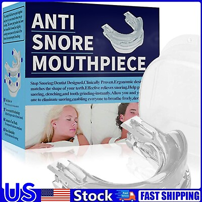 #ad Adjustable Anti Snoring Mouthpiece Guard Anti Snore Sleep Apnea Teeth Grind US $8.56