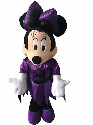 #ad Disney Minnie Mouse 2018 Halloween Vampire Greeter Purple Gemmy *Sold Out* nwot $49.99