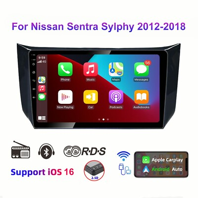 #ad For Nissan Sentra Sylphy 2012 18 10.1quot; car Stereo Radio apple carplay Player $79.00