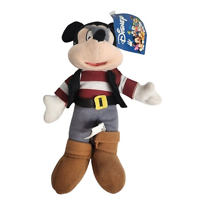 #ad Mickey Mouse The Pirate Plush Disney TV Character Stuffed Animal 9quot; Toy Factory $15.95
