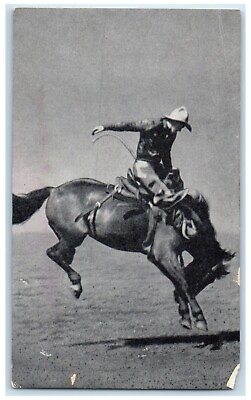 #ad 1941 Iowa#x27;s Championship Rodeo Horse Cowboy Sidney Iowa Vintage Vintage Postcard $19.95