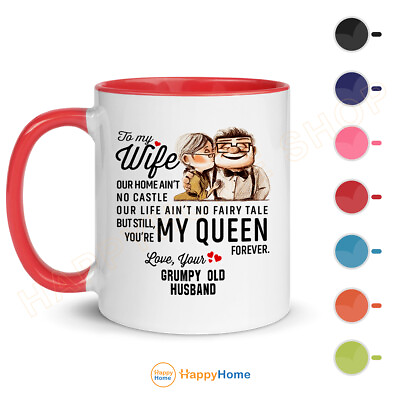 #ad Romantic Coffee Mug Anniversary Love Gift For Wife You#x27;re my Queen Forever M011 $26.05